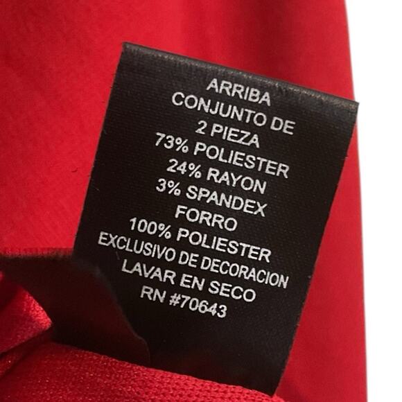 Jessica Howard Blazer Red Short Jacket Size 16 Y2K 3/4 Sleeve Career Holidays - Picture 10 of 11